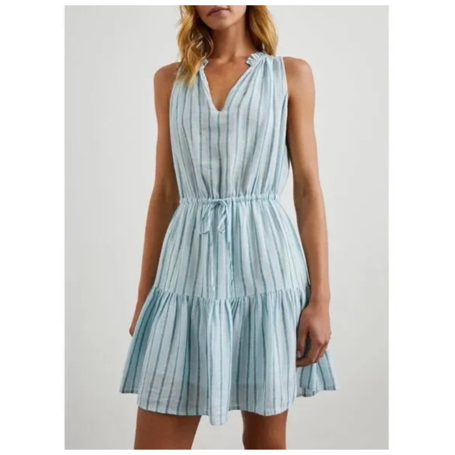 Rails Dress Women's Small Summer Stripe Sleeveless Albany Tiered Cotton #R3-5